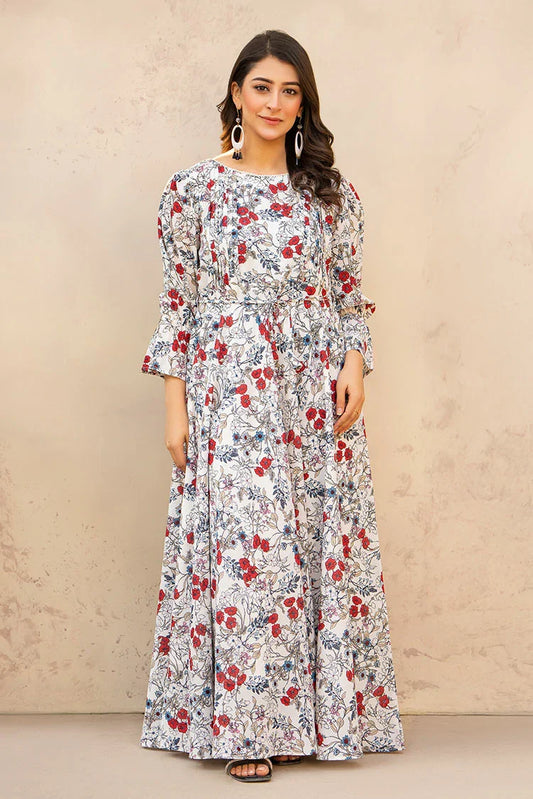 Picture of Printed Ladies Maxi Dress - Available at Raja Sahib
