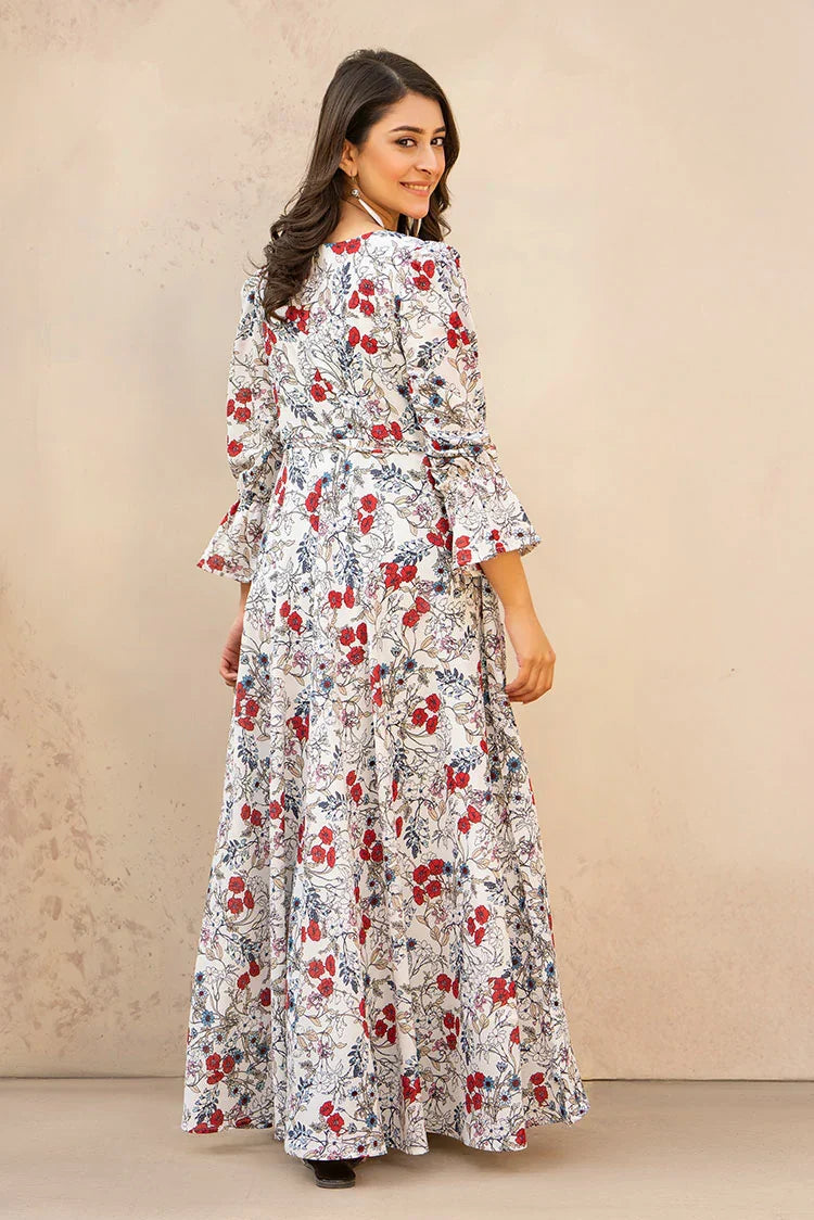 Picture of Printed Ladies Maxi Dress - Available at Raja Sahib