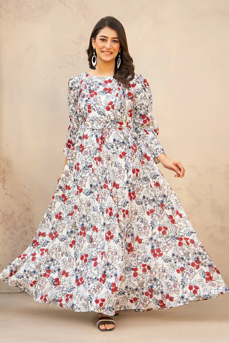 Picture of Printed Ladies Maxi Dress - Available at Raja Sahib