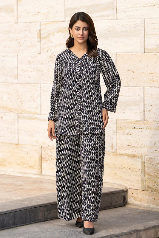 2-PC Stitched Printed Suit