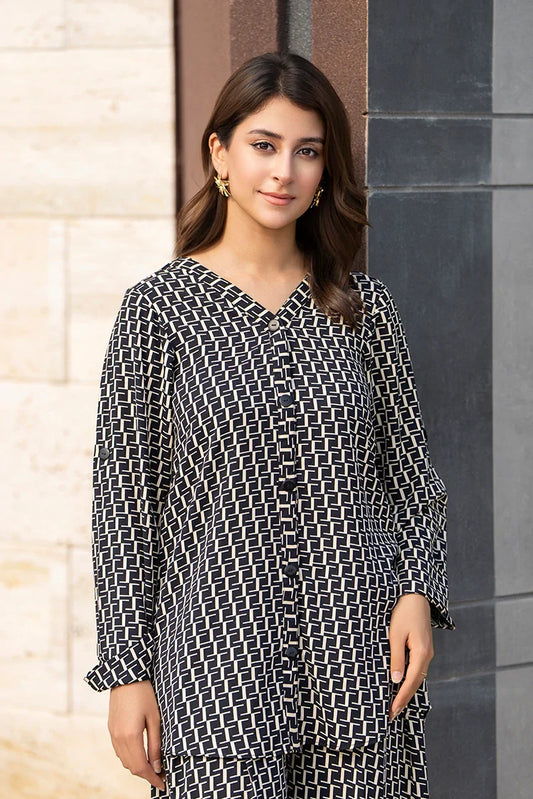 2-PC Stitched Printed Suit