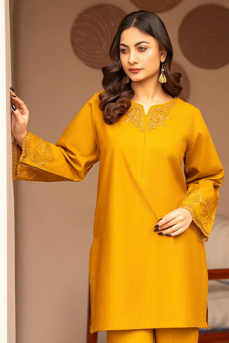 Picture of 2-PC Stitched Embroidered Suit - Available at Raja Sahib