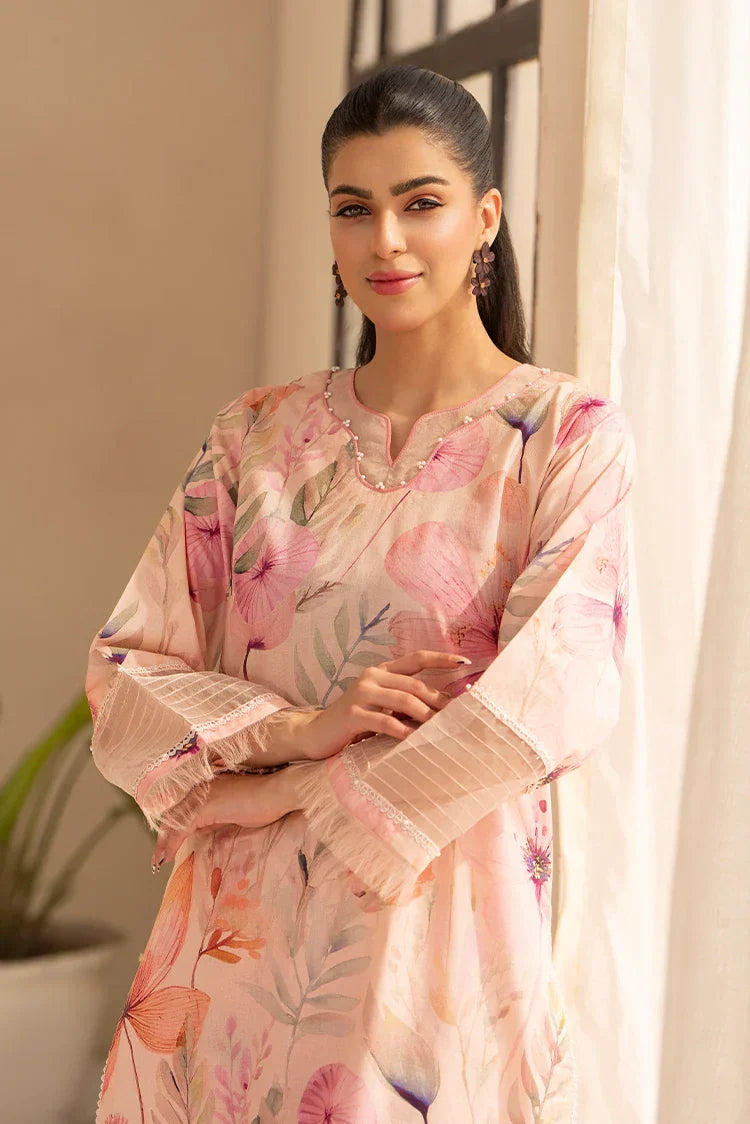 Picture of 2-PC Stitched Printed Suit - Available at Raja Sahib