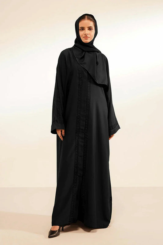 Divinely Crafted - Layali Abaya Set - Buttoned Up