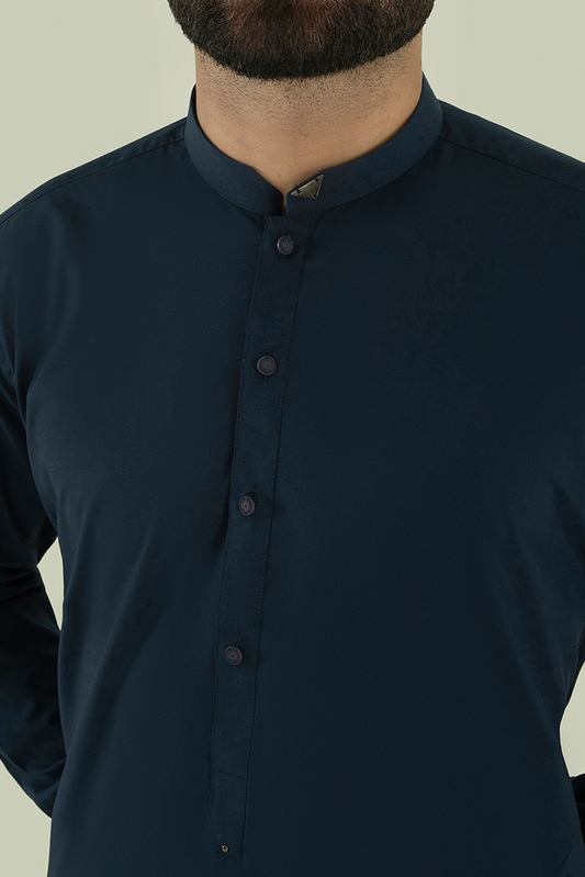 Black Pearl - Wash & Wear | Blue Ban Kameez Shalwar