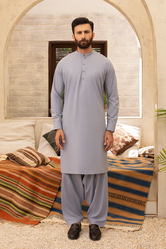 Black Pearl - Wash & Wear | Grey Ban Shalwar kameez