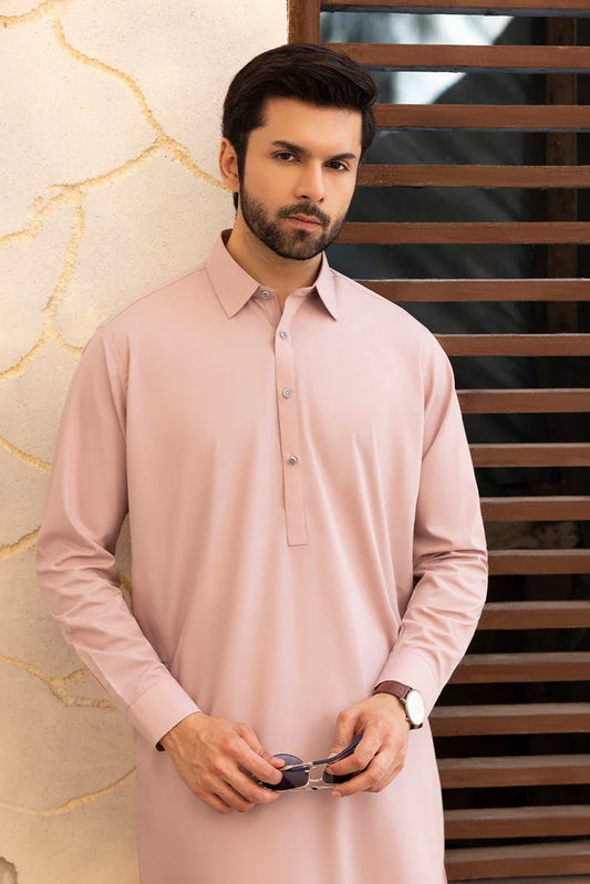 Black Pearl - Wash & Wear | Muave Collar Shalwar Kameez