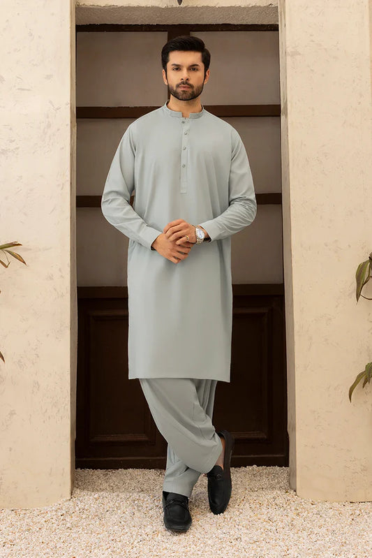 Black Pearl - Wash & Wear | Grey Ban Shalwar Kameez