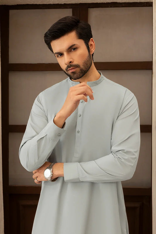 Black Pearl - Wash & Wear | Grey Ban Shalwar Kameez