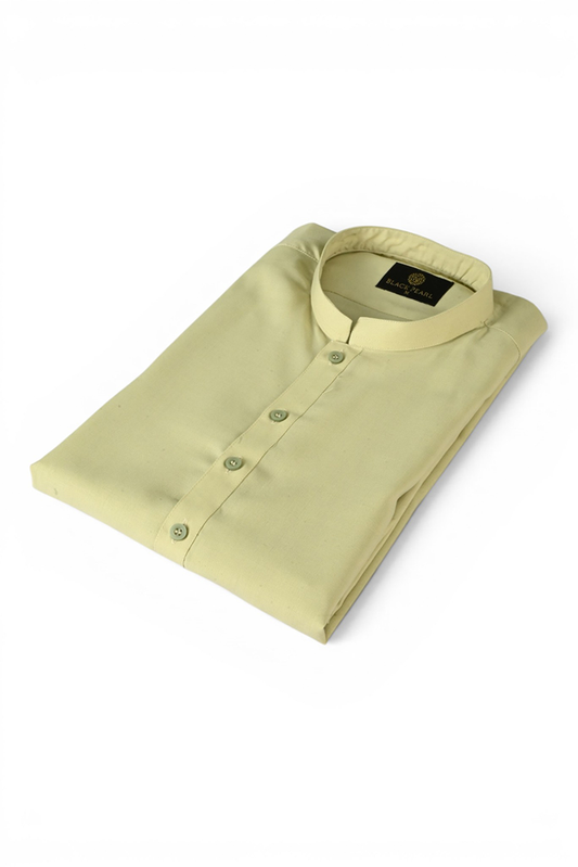 Black Pearl - Wash & Wear | Light Green Ban Shalwar Kameez