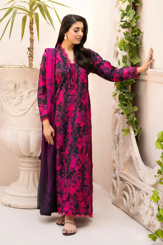 Ellena - 3-PC Stitched Embroidered Suit