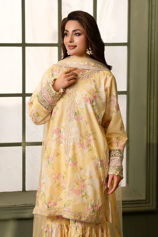 Ellena - 3-PC Stitched Embroidered Suit