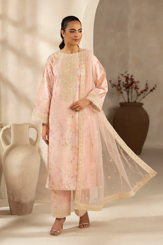 Ellena - 3-PC Stitched Embroidered Suit
