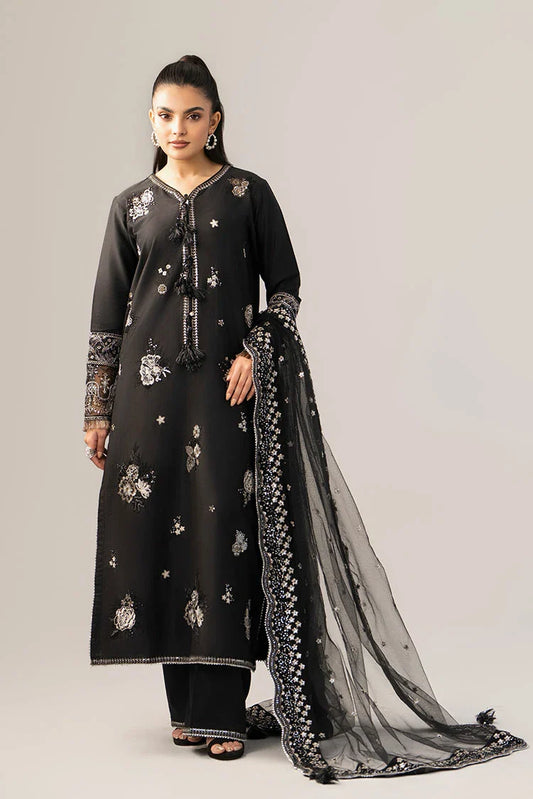 Ellena - 3-PC Stitched Embroidered Suit