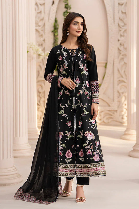 Ellena - 3-PC Stitched Embroidered Suit