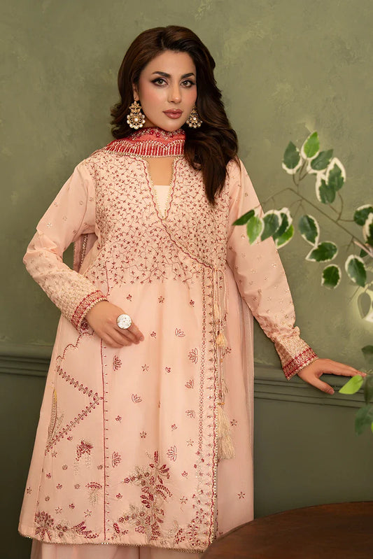 Ellena - 3-PC Stitched Embroidered Suit