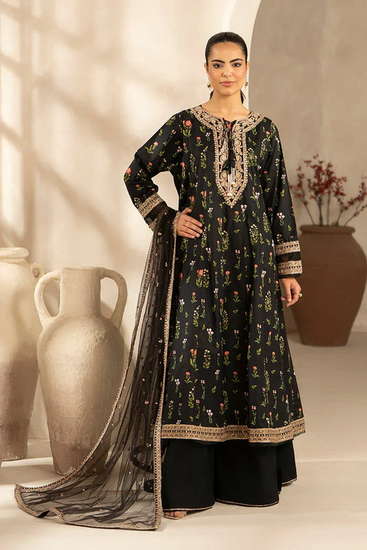 Ellena - 3-PC Stitched Embroidered Suit