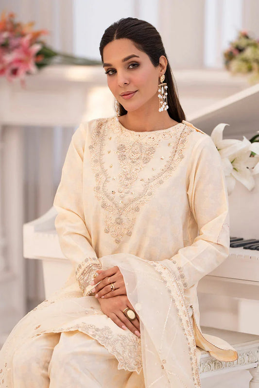 Ellena - 3-PC Stitched Embroidered Suit