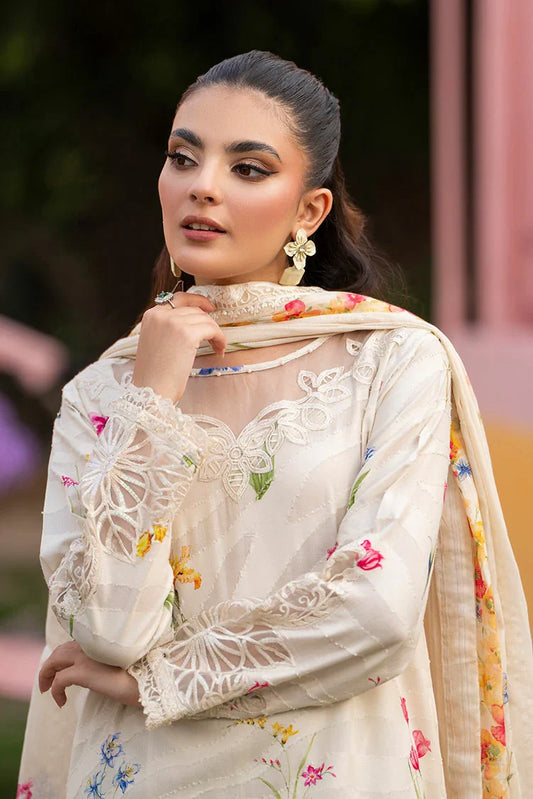 Ellena - 3-PC Stitched Embroidered Suit