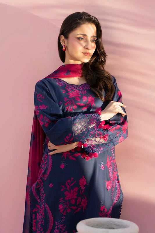 Ellena - 3-PC Stitched Embroidered Suit