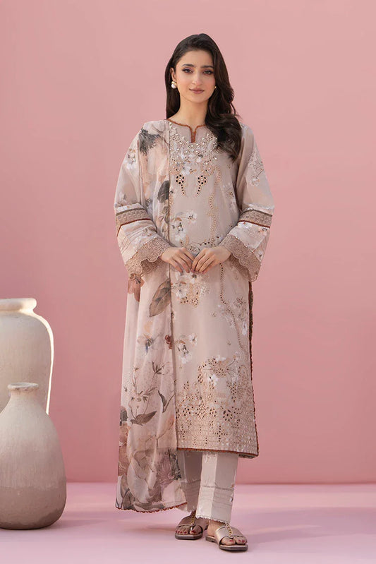 Ellena - 3-PC Stitched Embroidered Suit