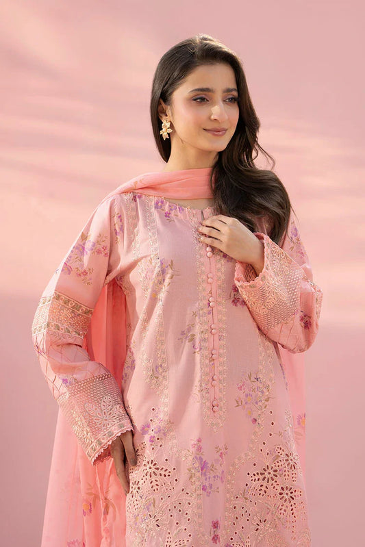 Ellena - 3-PC Stitched Embroidered Suit