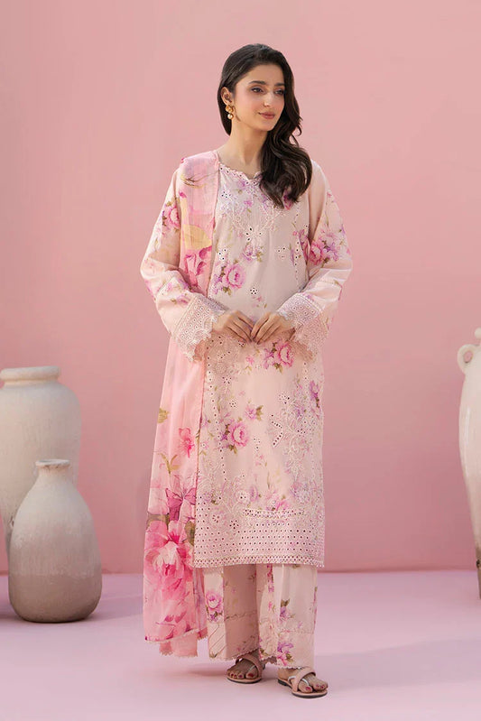 Ellena - 3-PC Stitched Embroidered Suit