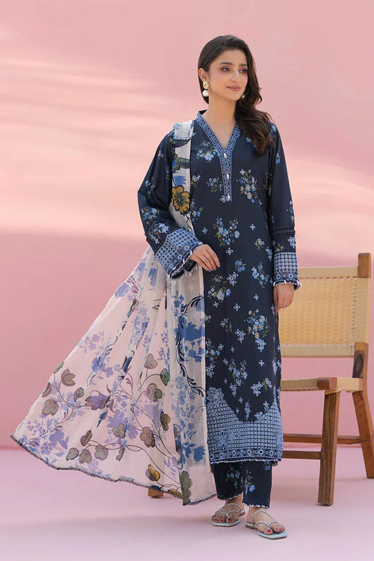 Ellena - 3-PC Stitched Embroidered Suit