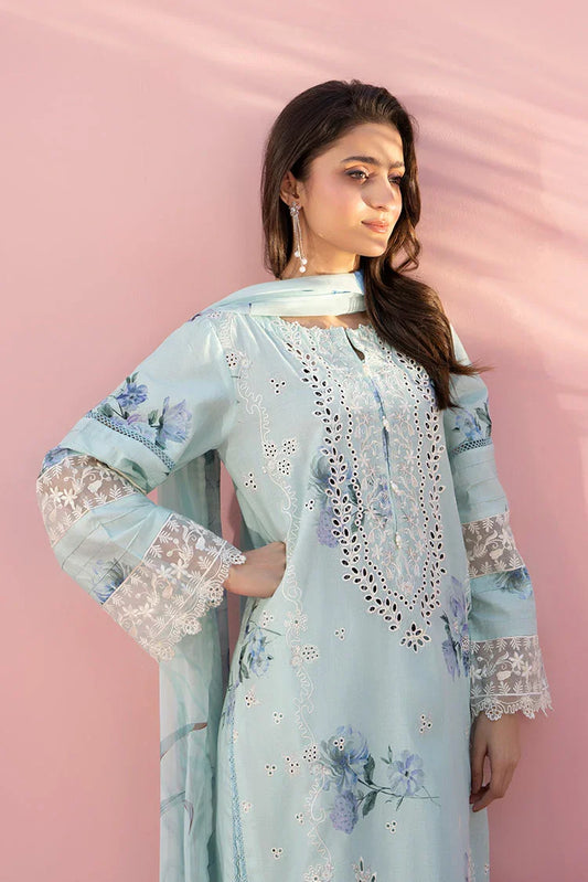3-PC Stitched Embroidered Suit