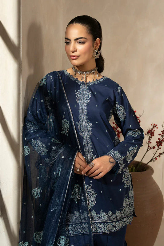 Ellena - 3-PC Stitched Embroidered Suit