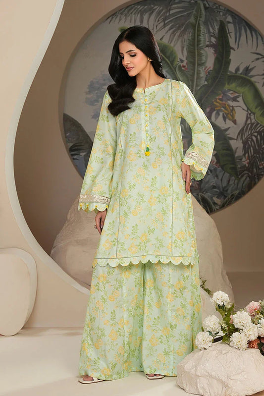 Ellena - 2-PC Stitched Printed Suit