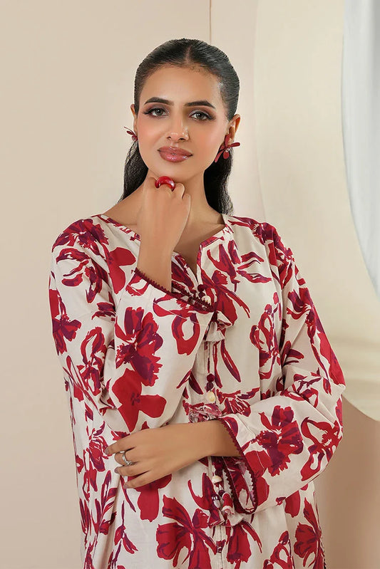Ellena - 2-PC Stitched Printed Suit