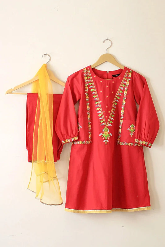 Picture of Kashish - Eid Festive Wear - 3 Piece - 7099G - Available at Raja Sahib