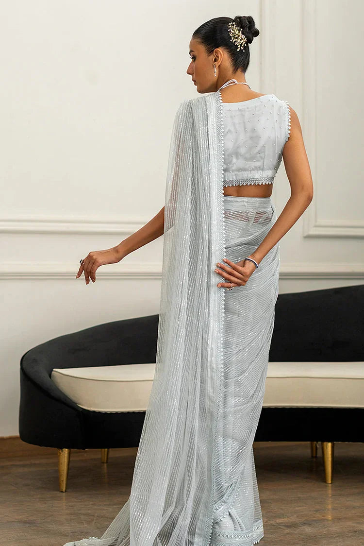 Picture of <!--axw-->Threads & Motifs - Embroidered Saree - Available at Raja Sahib