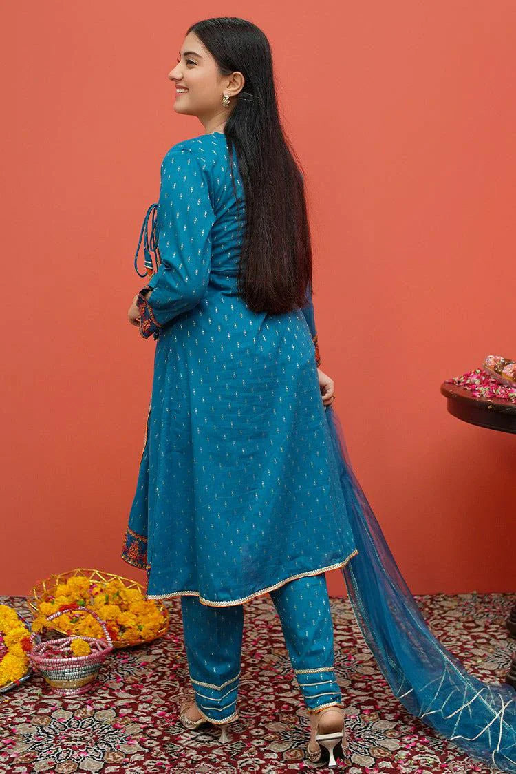 Picture of Modest - Festive Ensemble - 3 Piece Suit - 8375 - Available at Raja Sahib