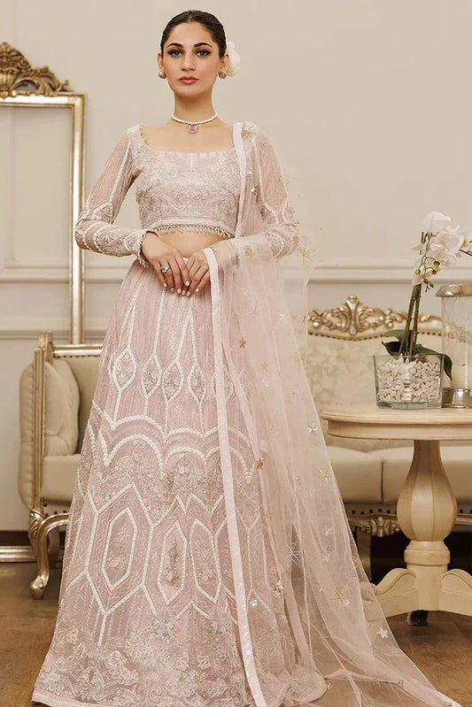 Threads & Motifs - Embroidered Blouse & Lehenga - 8406