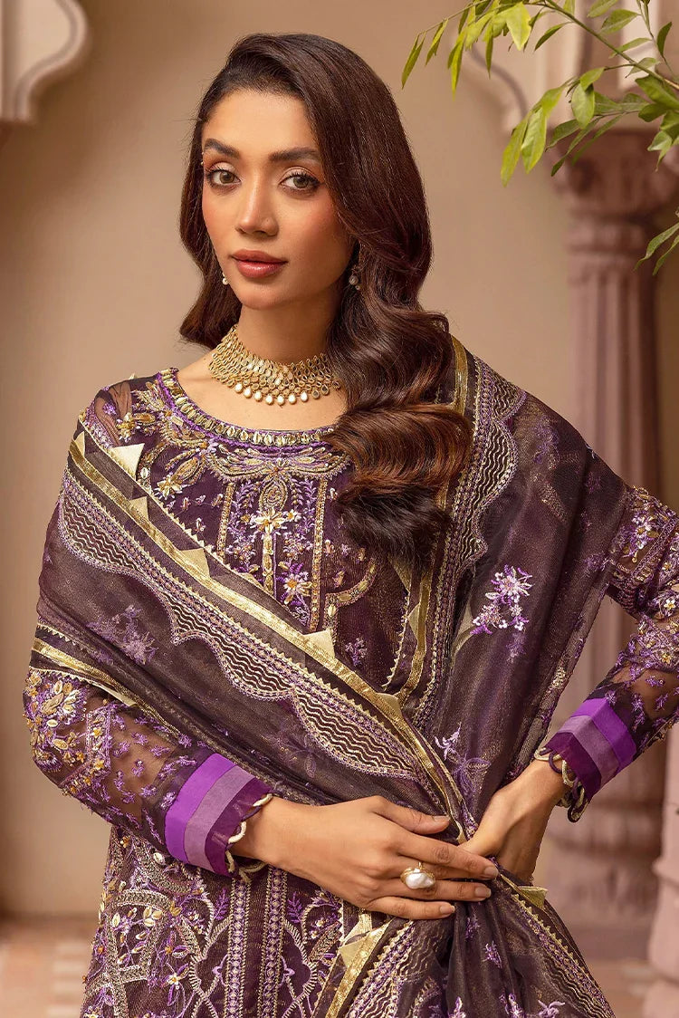 Picture of Tessa - Gul e Tar - Malika Jaan (D-01 Purple) - Available at Raja Sahib