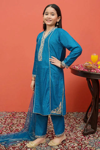 Picture of Modest - Festive Ensemble - 3 Piece Suit - 8455 - Available at Raja Sahib