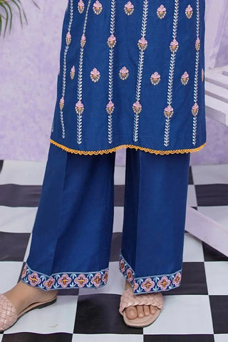 Picture of Girls Cotton Embroidered - 2 Piece Suit - 8495 - by Raja Sahib Kids