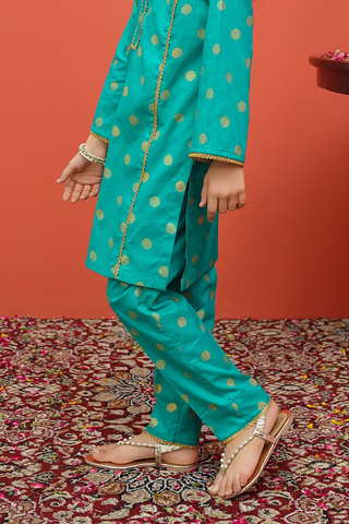 Modest - Toddlers Cambric Printed 2 Piece Suit - 8515