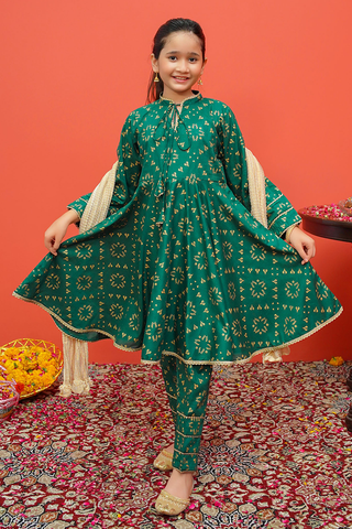 Picture of Modest - Cambric Printed 3 Piece Suit - 8525 - Available at Raja Sahib