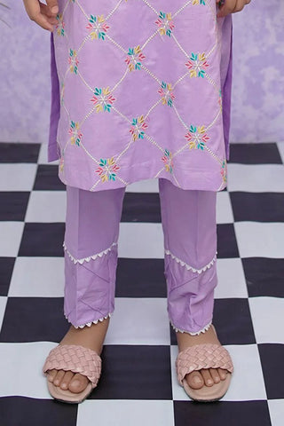 Picture of Girls Cotton Embroidered - 2 Piece Suit - 8535 - by Raja Sahib Kids