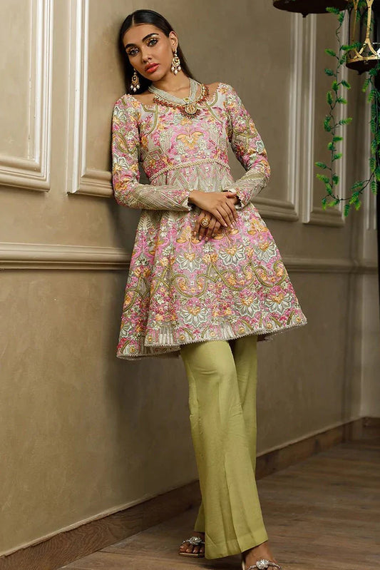 Threads & Motifs - Embroidered Peplum - 8578