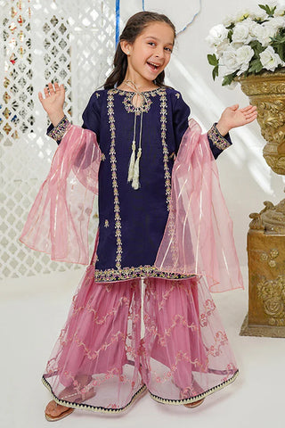 Picture of Modest - Embroidered Kids 3 Piece Suit - Gulnoor - Available at Raja Sahib