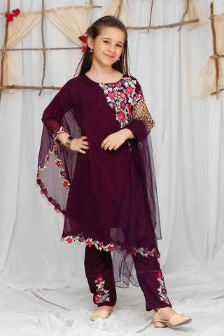 Pearl Cape Shirt Kids - Purple