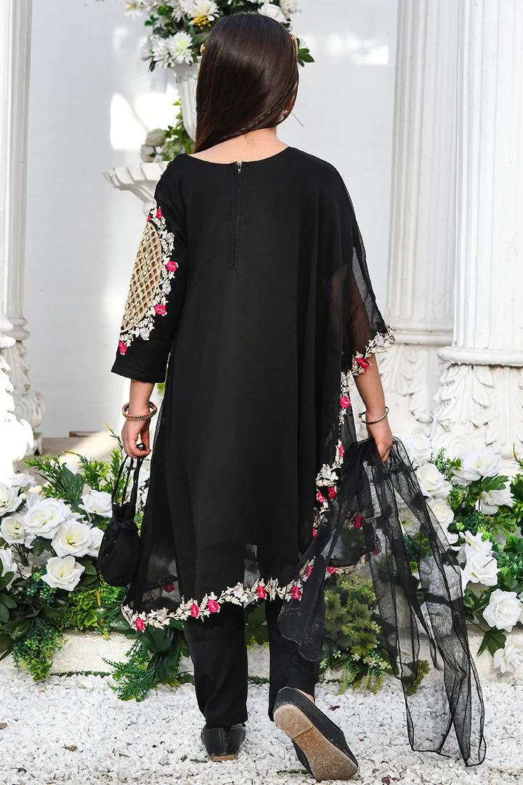 Picture of Pearl Cape Dress - Black - Available at Raja Sahib