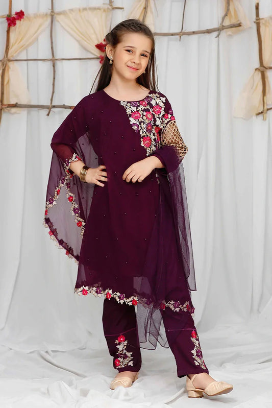 Picture of Pearl Cape Shirt - Purple - Available at Raja Sahib