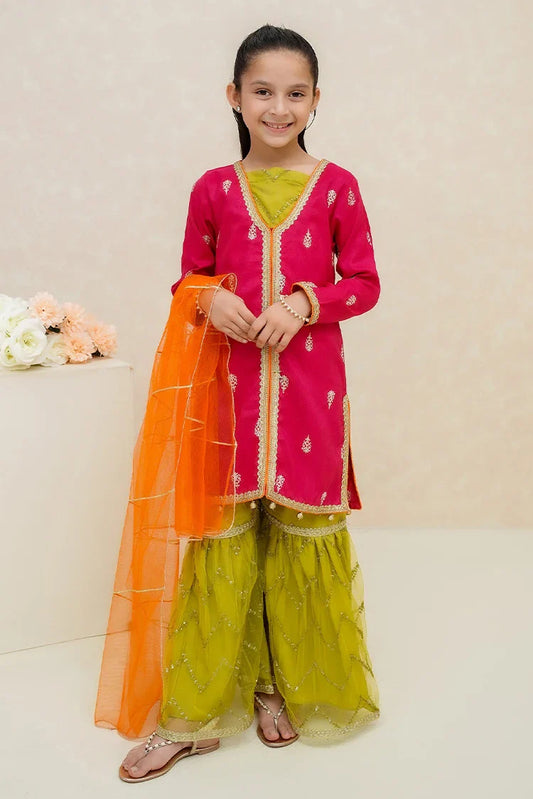 Picture of Modest - Girls 3 Piece Suit - Noorani - Available at Raja Sahib