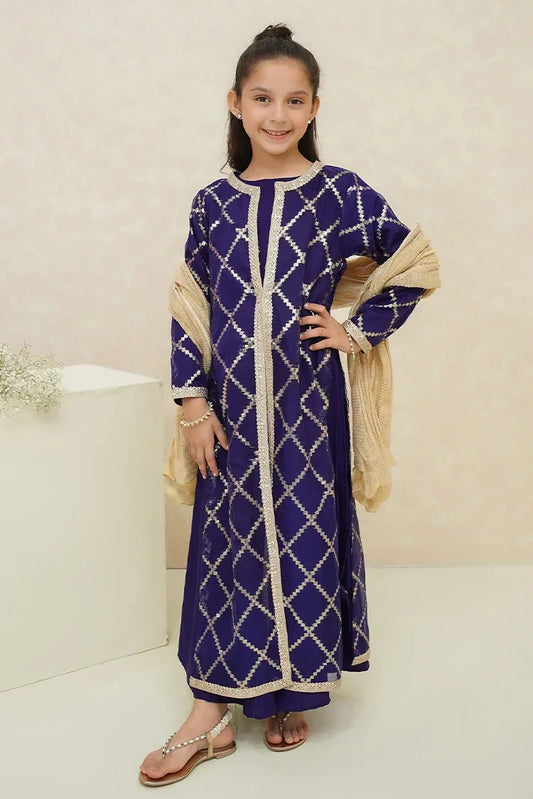 Picture of <!--bph-->Modest - Girls 3 Piece Suit - Neel - Available at Raja Sahib