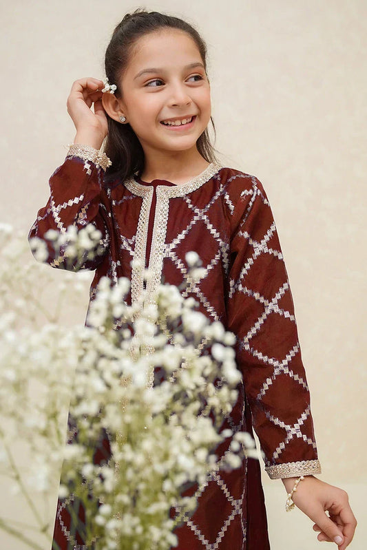 Picture of <!--bpg-->Modest - Girls 3 Piece Suit - Rose - Available at Raja Sahib